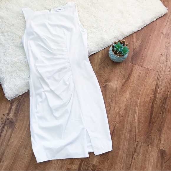 Calvin Klein Dresses & Skirts - Calvin Klein flattering white sheath dress